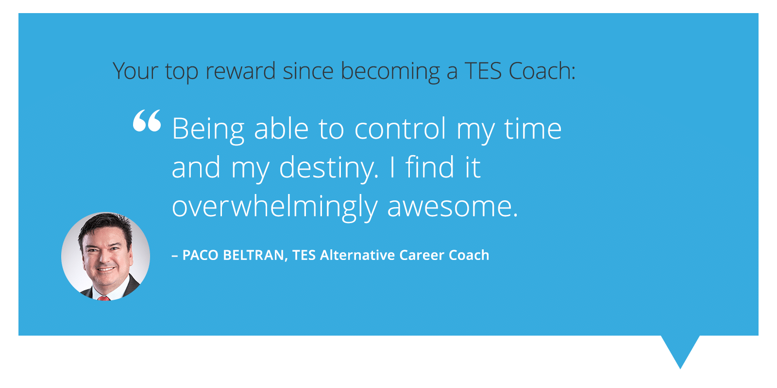 TES Coach Success Story Paco Beltran