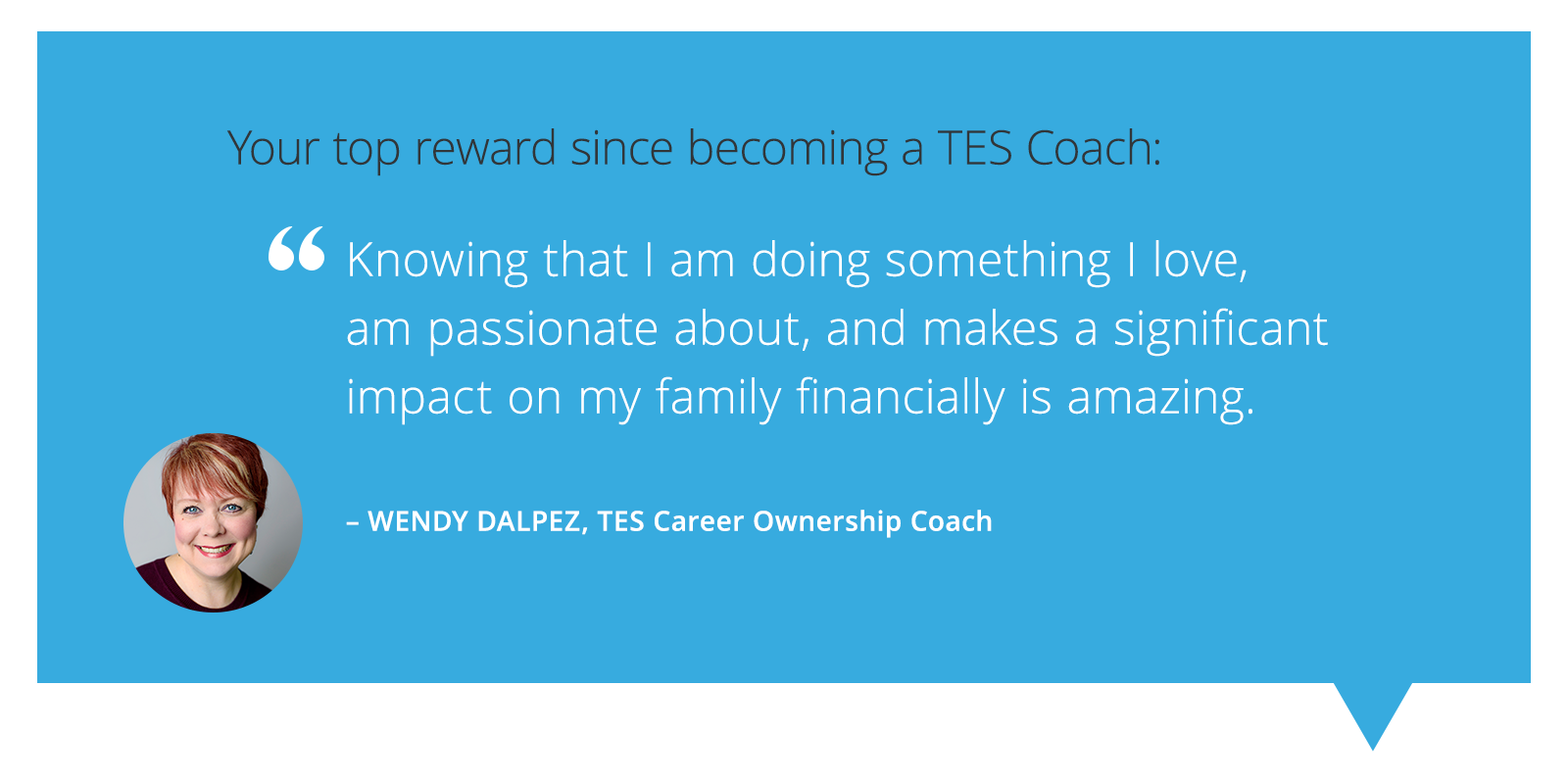 TES Coach Success Story Wendy Dalpez