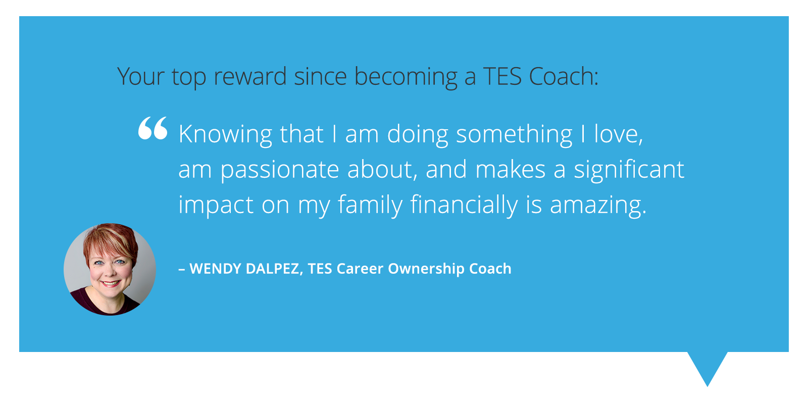 TES Coach Success Story Wendy Dalpez